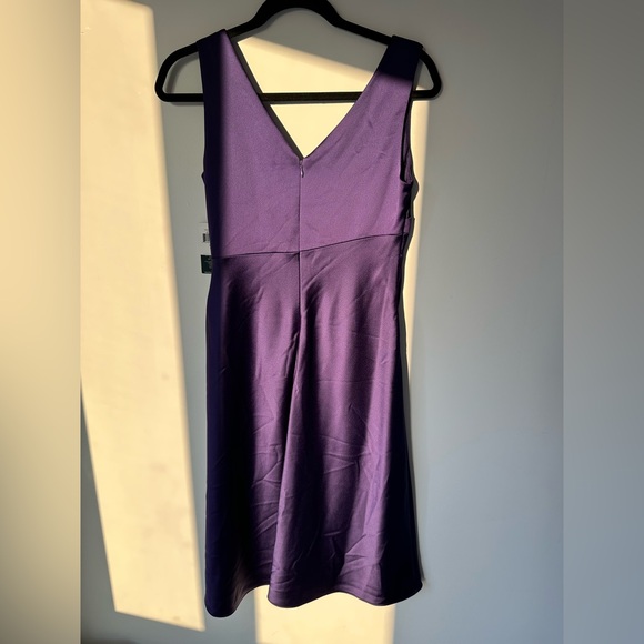 Ralph Lauren Purple Midi Satin Dress - Picture 2 of 5